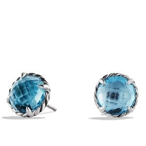 David Yurman Châtelaine Earrings Blue Topaz